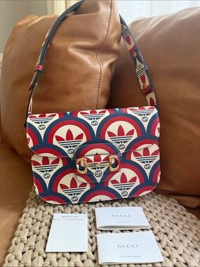 Gucci x Adidas 1955 Horsebit Shoulder Bag NEW NWT